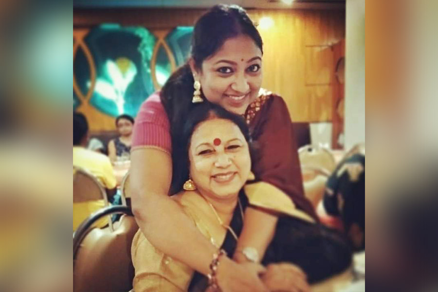 Jayeeta Ghosh with her mother Ranu Ghosh