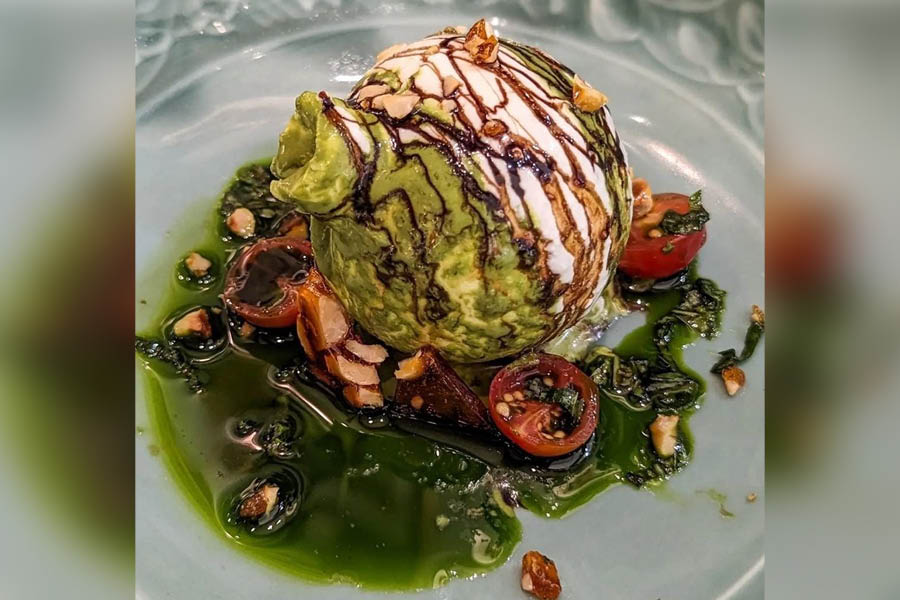 Don't miss the Jackson Pollock Burrata at Veneto Bar & Kitchen 