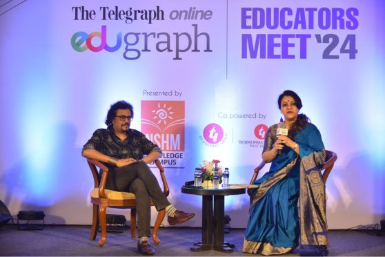 Amidst the refreshing rains that washed away the city’s lingering heat on May 9, 2024, The Telegraph Online Edugraph Educators’ Meet 2024, in collaboration with NSHM Knowledge Campus, Kolkata and Techno India Group, illuminated the heart of the city with vibrant insights and innovative ideas pertaining to present day educational scenario.