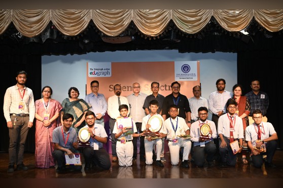 DPS Ruby Park, Kolkata emerged as the winner of Science Spectra 2024, followed by Salt Lake School (English Medium), Kolkata and  Indus Valley World School, Kolkata