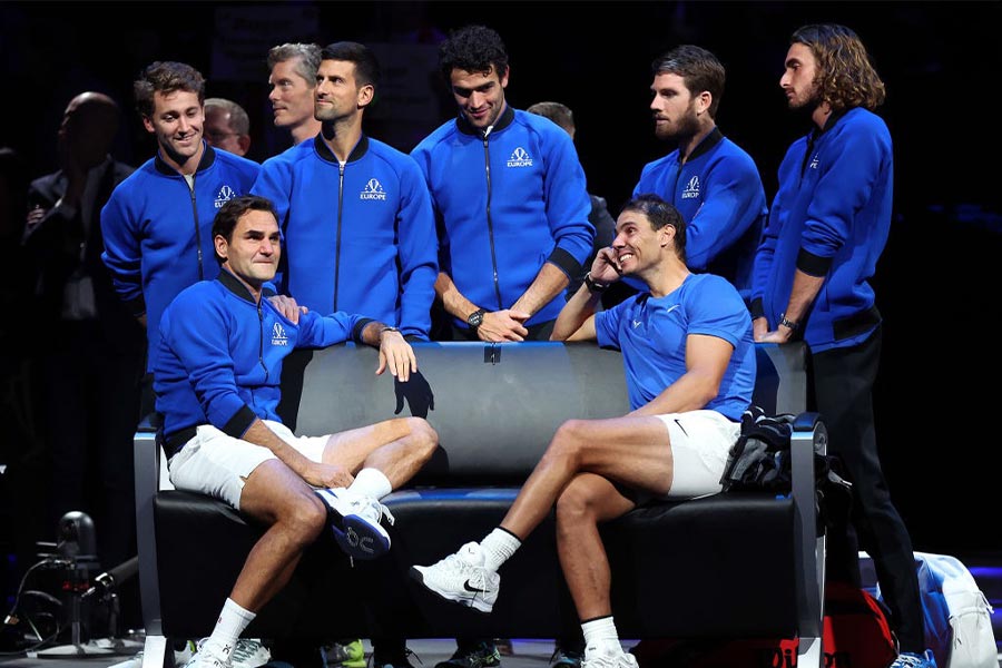 The mutual respect and admiration between some of the best sporting rivals was most evident during Roger Federer's farewell match