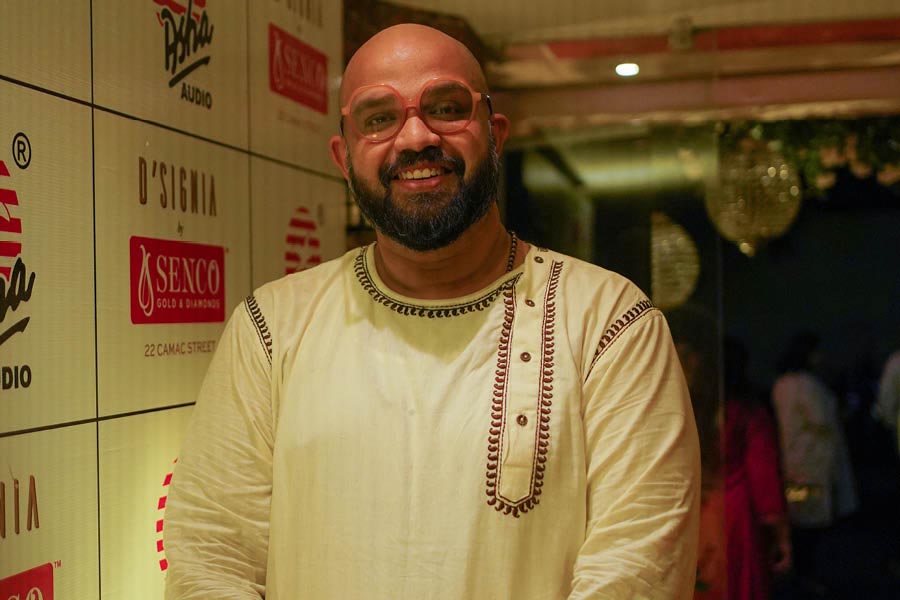 Abhisek Roy in traditional avatar at the event