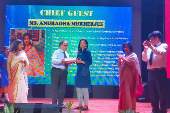 Felicitation of the Chief Guest, acclaimed actress Anuradha Mukherjee