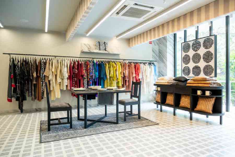 A glimpse of the Abraham & Thakore flagship store in Defence Colony, New Delhi, that stocks both apparels and a home range