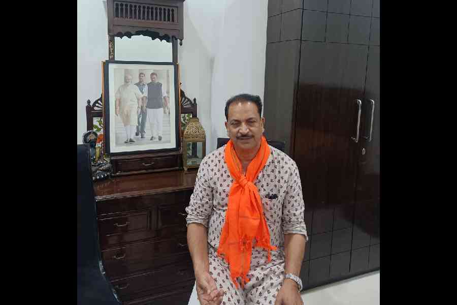 Rudy at his ancestral home in Amnour under the Saran Lok Sabha constituency in Bihar.