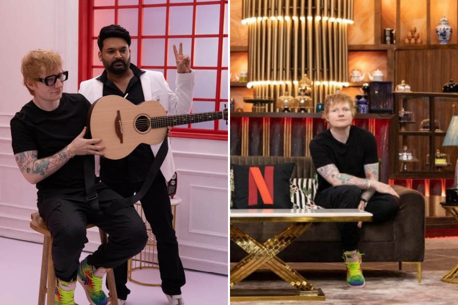 Ed Sheeran shares the stage with Kapil Sharma on Netflix