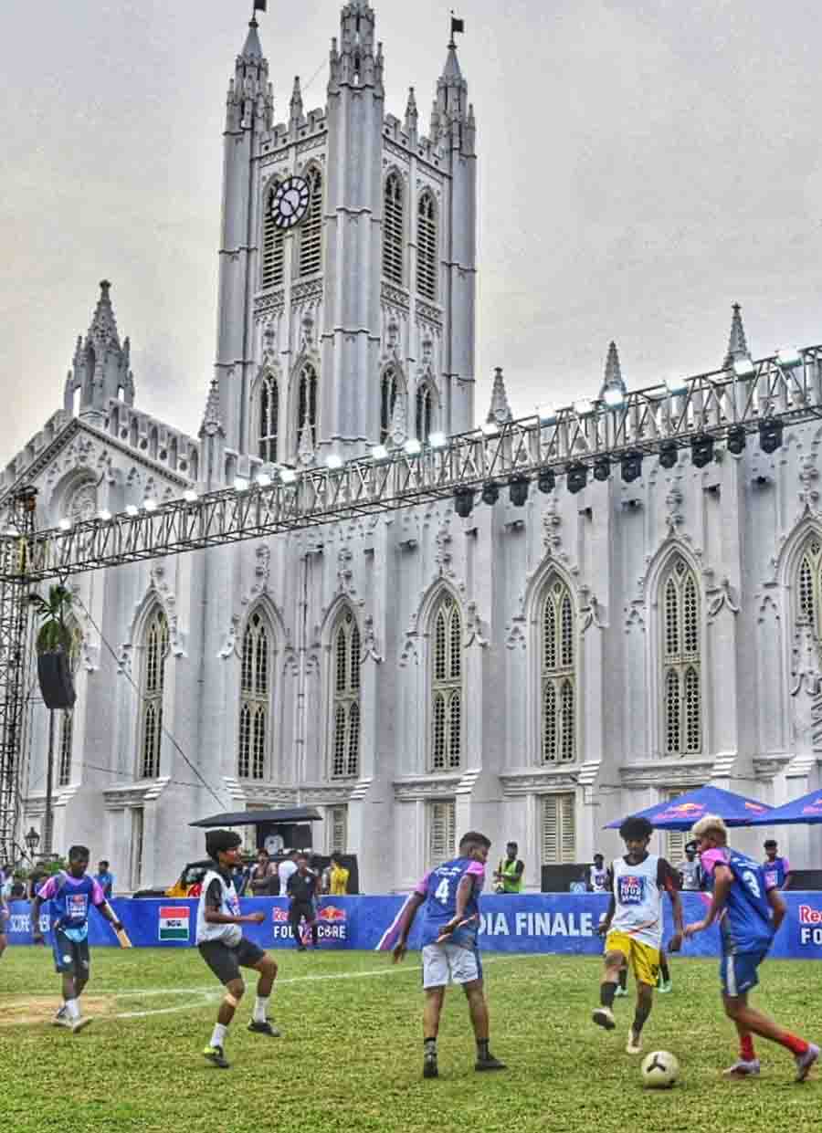 Red Bull Four 2 Score presented India Finale 2024 football match at St Paul’s Cathedral on Saturday. City qualifiers were held in 10 cities across India. The winning team from each qualifier got a chance to participate in the match