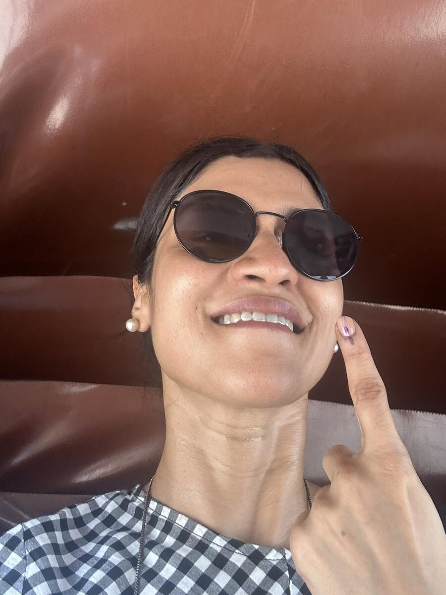 Manoj’s Killer Soup co-star Konkona Sen Sharma shared a selfie after casting her vote. “Voted. You?” read her caption.