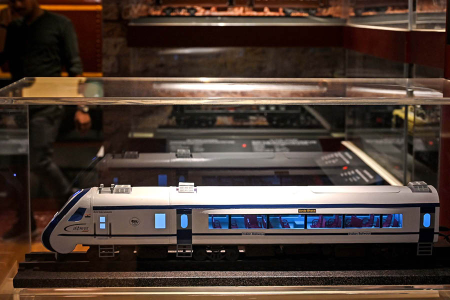 Vande Bharat Express, a new model at the museum.
