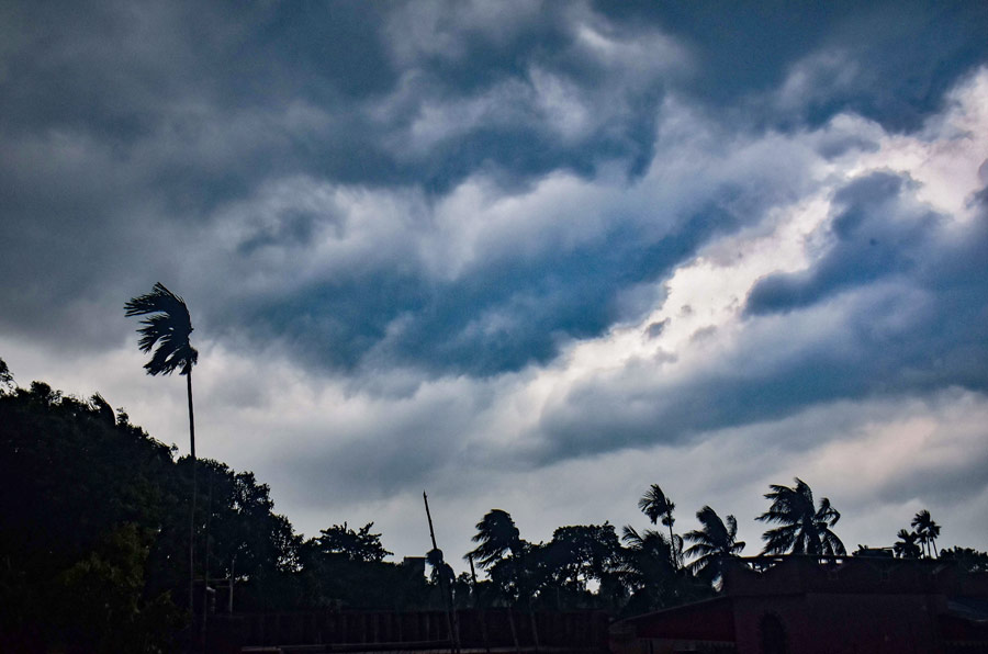 Thunderstorm was also reported at Krishnanagar in Nadia District on Monday morning  Ramit Sarkar
