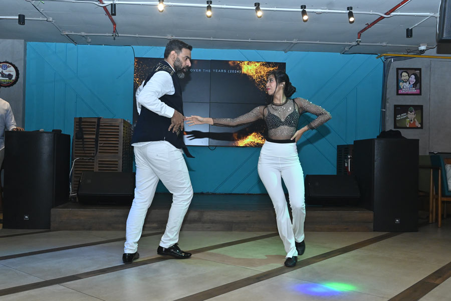 “The first time I came to HLT, it was a party of a different level. It was on Ashtami and a Durga Puja-themed party. Everybody was in traditional ethnic wear, looking so good and dancing their hearts out to Latin beats! There has been no looking back since,” said Priyam Bose (right), who joined Hitesh on the HLT journey eight years ago, with the two getting married during the Covid-19 lockdown