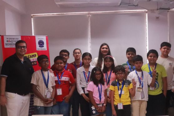 Edugraph's Vedic Maths Workshop: Students Explore the World’s Fastest Mental Math System!