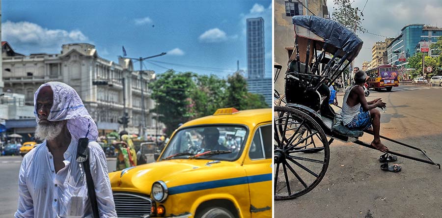 Kolkata experienced a partly cloudy Thursday as the sun played hide and seek throughout the day. The maximum temperature record was around 34.8˚C while the humidity was around 98 per cent. Rain is expected for the next few days due to the on-going cyclonic circulation over bay of Bengal  