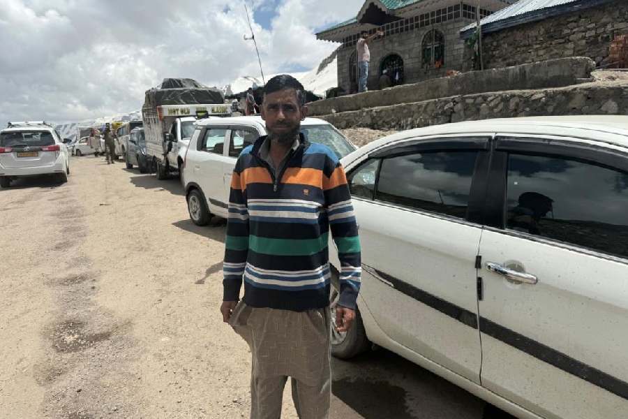 Poonch resident and nomad Manzoor Ahmad, who was grazing sheep at Shopian, returns home to vote four days in advance.