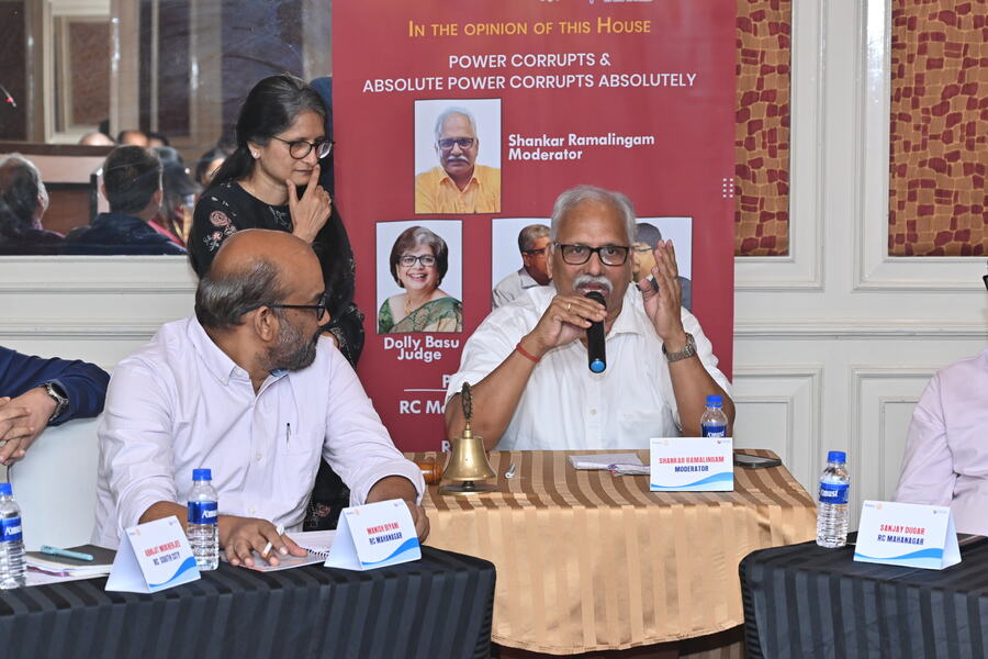Veteran moderator Shankar Ramalingam was in charge of proceedings for the evening