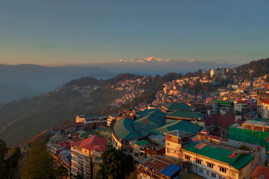 A part of Gangtok, as seen from the ropeway 