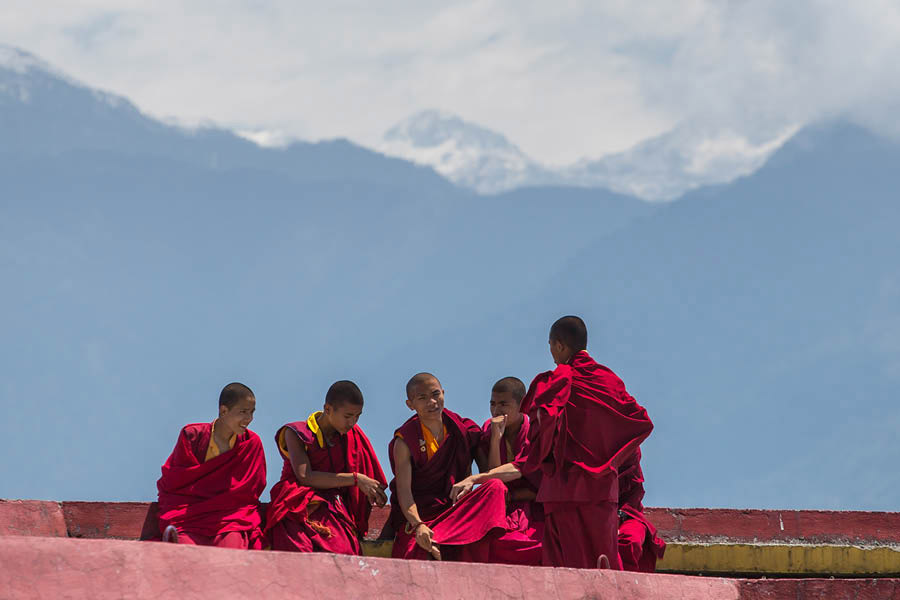 The geographical positioning of this mountainous land so close to Tibet has had a direct influence on the culture, which has been an admixture of traditional animist beliefs, Buddhism and Hindu influences 