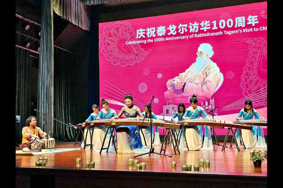A cultural festival at Shenzhen University commemorated Tagore’s visit to China