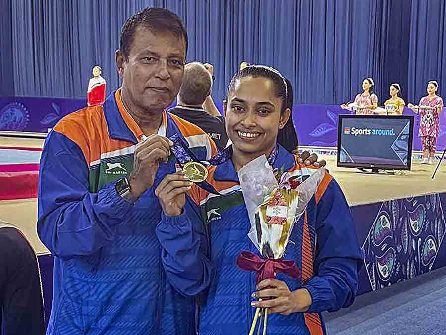 A first for India at the Asian Gymnastics Championship: The girl who put Indian gymnastics on the map has just reignited that flame by becoming the first Indian to win a gold medal at any Asian gymnastic competition after clinching gold in the senior women’s vault finals during the 2024 Asian Gymnastics Championship at Tashkent, Uzbekistan. Karmakar finished with an average score of 13.566 to finish above Kim Son-hyang from DPRK who scored 13.466. Despite her achievement, Karmakar has unfortunately not yet made the cut for the Paris Games, which can only happen courtesy a miracle at this point