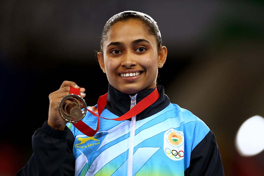 Setting the bar at Commonwealth: Before the Rio Olympics, Karmakar won a bronze medal at the 2014 Commonwealth Games in Glasgow, where she became the first Indian woman to win a gymnastics medal at the Commonwealth Games. She followed it up with a bronze medal for her third place finish at the Asian Gymnastics Championship in Hiroshima in 2015. It was in the same year that the gymnast received her first national recognition in the form of the Arjuna Award