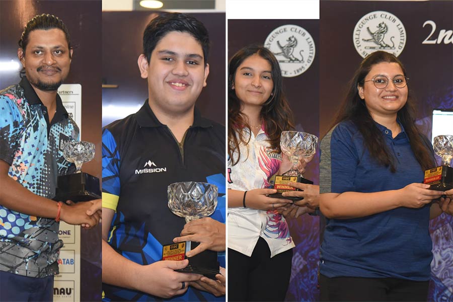 (L): Kumar Vaibhav and Aryaveer Choklani; (R): Mahi Bosmia and Rimu Sultana