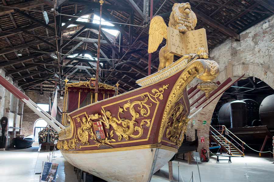 You can visit the Venice Naval History Museum that offers an interesting perspective on the maritime legacy of the Republic of Venice