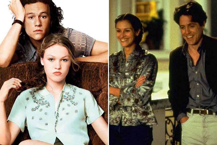 (L-R) 10 Things I Hate About You, Notting Hill