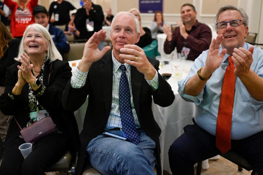  US Senator Ron Johnson reacts to Donald Trump’s speech at the Palm Beach County Convention Center, Wisconsin, U.S. Reuters