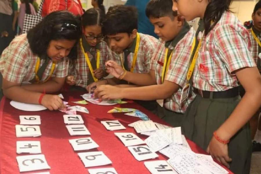 BDMI jr kids take part in an exhibition on SDGs