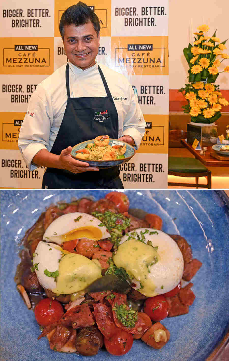 The non-vegetarian options feature items like Sea Prawns Verde, Norwegian Lamb Rack, Breakfast at Vatican and more. Speaking about the new menu, chef Saby, the creative force behind its curation, said, ‘The world is turning to more healthier and fresh food. And the menus are innovation-driven here where we put the best European and Mediterranean cuisines. Many vegan, vegetarian, gluten-free, sugar-free options are on the menu now. It was my pleasure curating the menu with Anjan Chatterjee, who gave me the freedom to innovate’