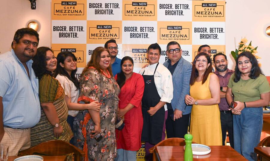 Many popular food vloggers and bloggers attended the opening of the revamped Mezzuna. Food vlogger Jude Martin (@thefoodseeker_jude) said, ‘The space looks incredibly calming and vibrant. It’s somewhere you would love to lounge and hang out with a friend.’ Rupa Jana (@petukeshwari) said, ‘The new food menu is exciting, especially the vegan pizza, which was absolutely delicious’