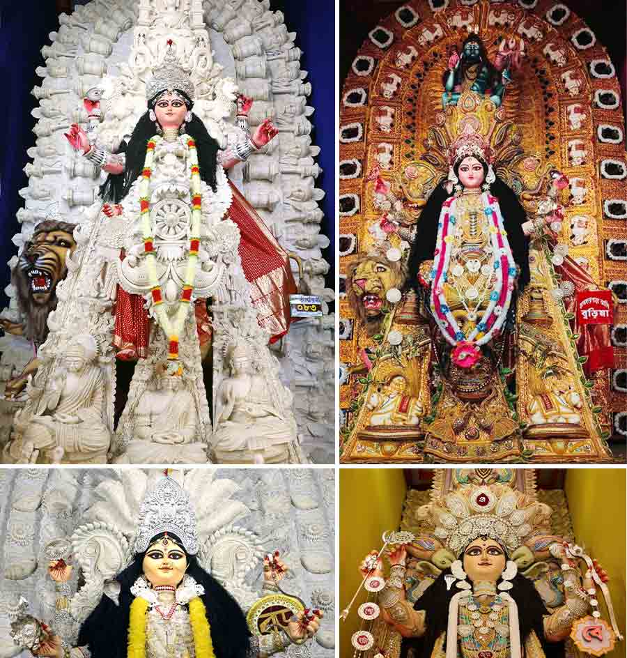 As Jagaddhatri Puja commences, Chandannagore livens up. In pictures, Jagaddhatriidols of Lalbagan Padripara, Barabazar, Beshohata and others