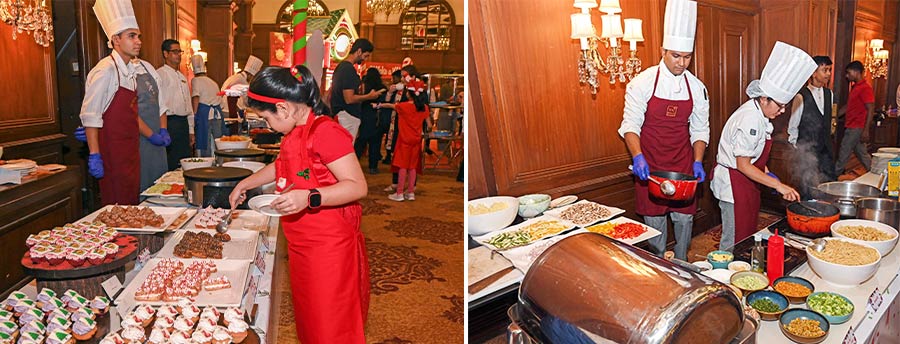 Food and snack stalls were set up for the young guests. Popcorn and potato twists to a live pasta counter and an array of sweet treats were on offer