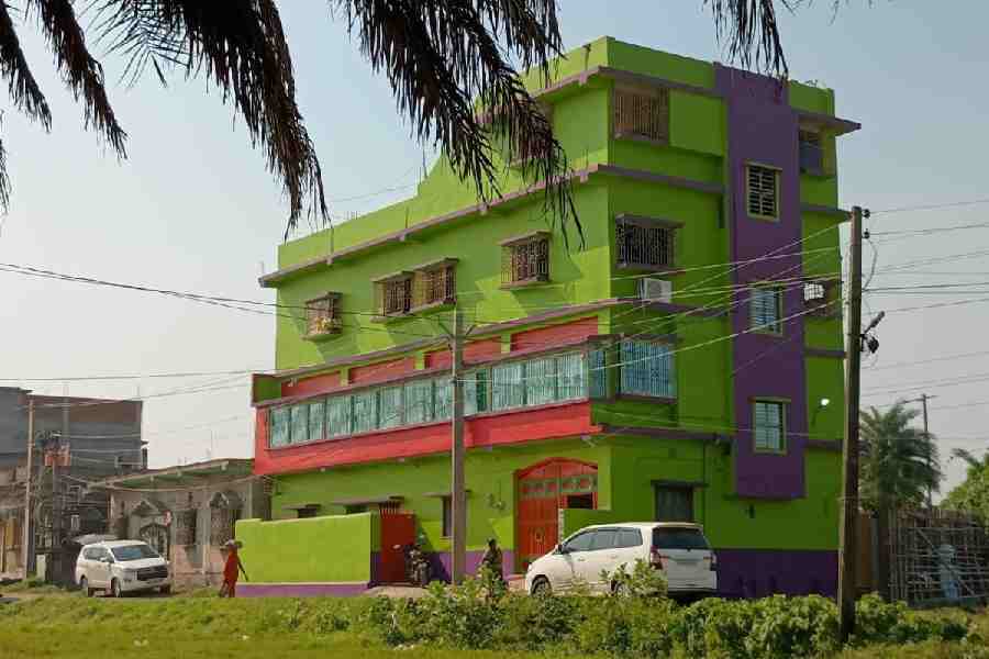 The ED raid at Pakur in Jharkhand on Tuesday.