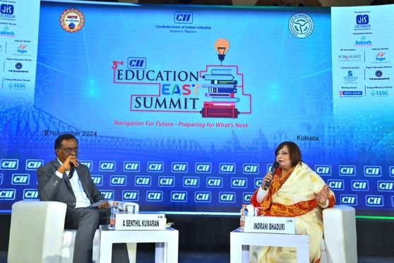 Prof (Dr) Indrani Bhaduri, CEO & Head, PARAKH, NCERT at a panel discussion.