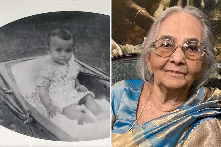 Roma’s earliest pic, and (right) a picture from her last birthday on February 9