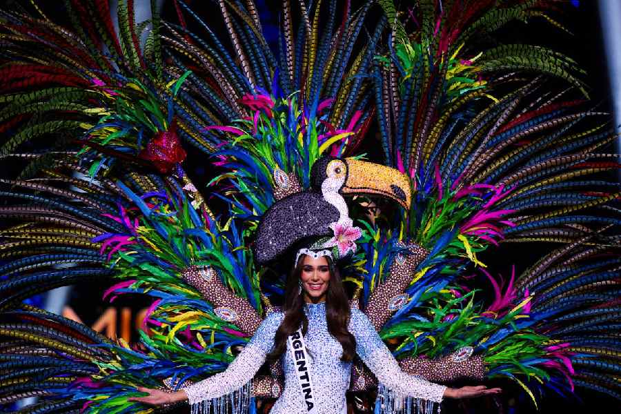 Miss Argentina Magali Benejam takes part in the National Costume show during the 73rd Miss Universe pageant in Mexico City, Mexico November 14, 2024.