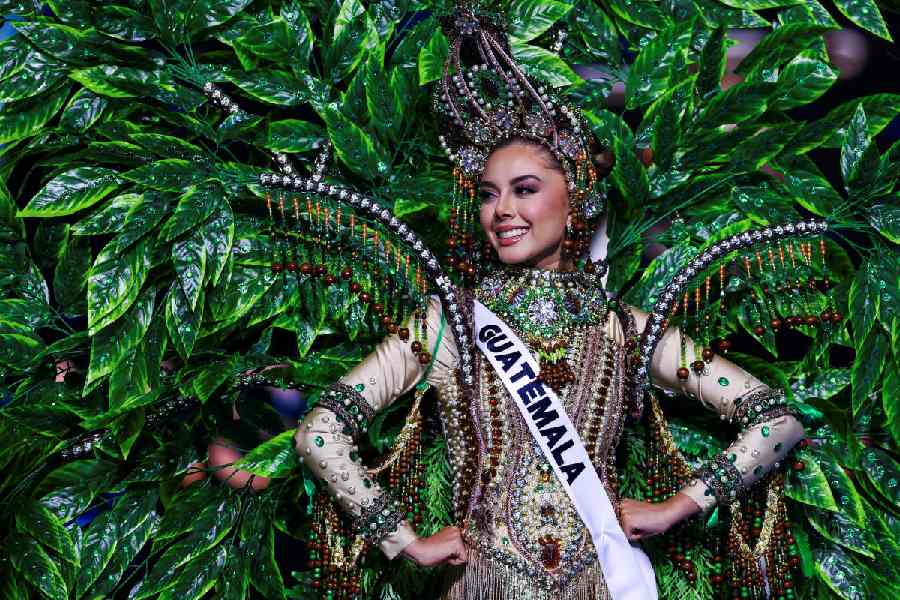 Miss Guatemala Ana Gabriela Villanueva takes part in the National Costume show during the 73rd Miss Universe pageant in Mexico City, Mexico November 14, 2024.