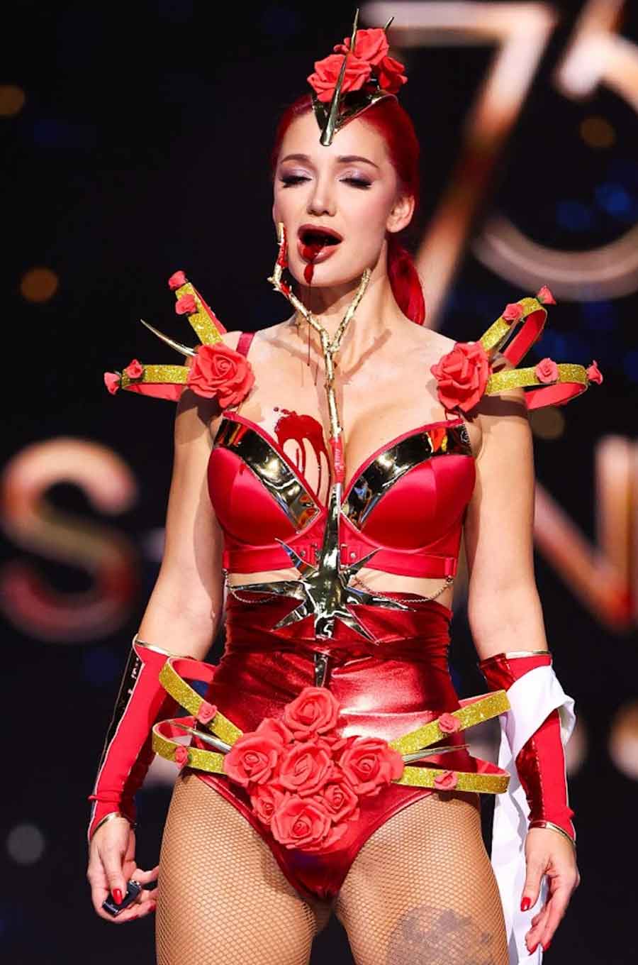 Miss Bulgaria Elena Vian takes part in the National Costume show during the 73rd Miss Universe pageant in Mexico City, Mexico November 14, 2024.