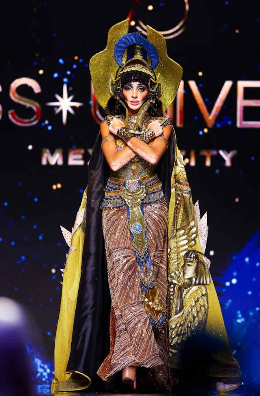 Miss Egypt Logina Salah takes part in the National Costume show during the 73rd Miss Universe pageant in Mexico City, Mexico November 14, 2024.