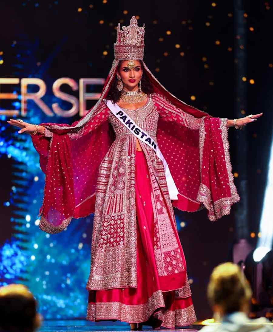 Miss Pakistan Noor Xarmina takes part in the National Costume show during the 73rd Miss Universe pageant in Mexico City, Mexico November 14, 2024.