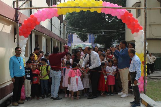 Julien Day School Kalyani celebrated Children’s Day with a spectacular carnival that filled the atmosphere with joy and excitement. The event was inaugurated by our Principal, Mr. Garfield D'souza, Teacher In Charge, Mr. Richard Green and Junior Coordinator, Ms. Philomena Rozario, who warmly welcomed students and parents alike, emphasizing the importance of cherishing childhood. The carnival featured a lively dance floor where students showcased their dancing skills, accompanied by a music requests stall that allowed them to select their favourite songs. This engaging setup created an energetic atmosphere that resonated throughout the school grounds. 