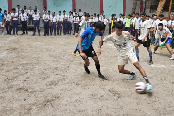 Ram Mohan Mission High school held Inter class Football Tournament. Teams from different classes competed passionately, cheering each other on with excitement. The matches were filled with energy, sportsmanship, and fun, making it a memorable celebration of youth and sports.