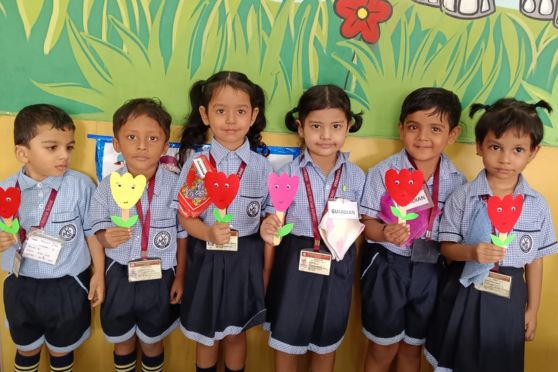 Students were provided with gifts as a special token of love and appreciation. The Principal, Mrs. Ananya Dutta greeted the children on this auspicious day and motivated them to feel all the more confident with teachers always by their side. The entire school campus buzzed with joy and excitement thereby refreshing the students with evergreen memories