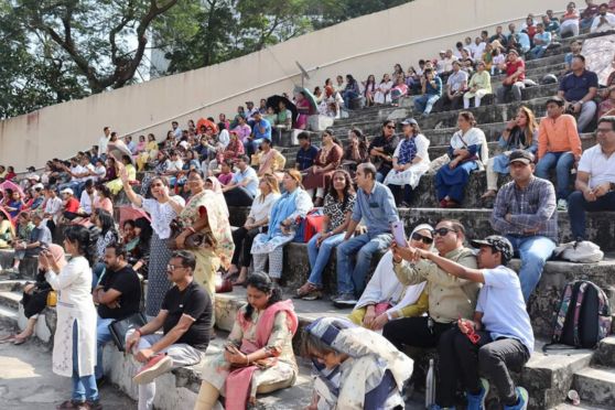 The spectators were awestruck by the performances.