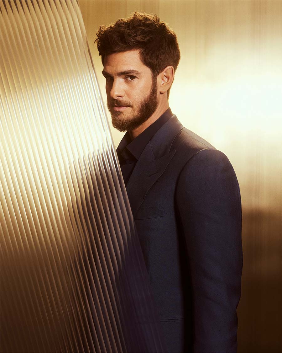 We Live in Time actor Andrew Garfield opted for a black tuxedo.