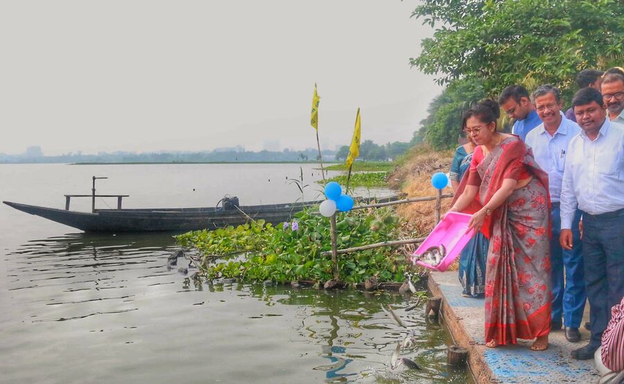 State department of fisheries, aquaculture, aquatic resources and fishing harbours celebrated World Fisheries Day at Nalban on November 21