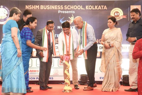 The lighting of the lamp ceremony marking the beginning of the event