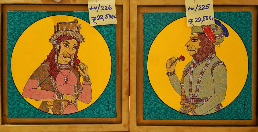 A work by artist Bandana Kumari that stood out to many viewers for its unique depiction of the artist’s vision