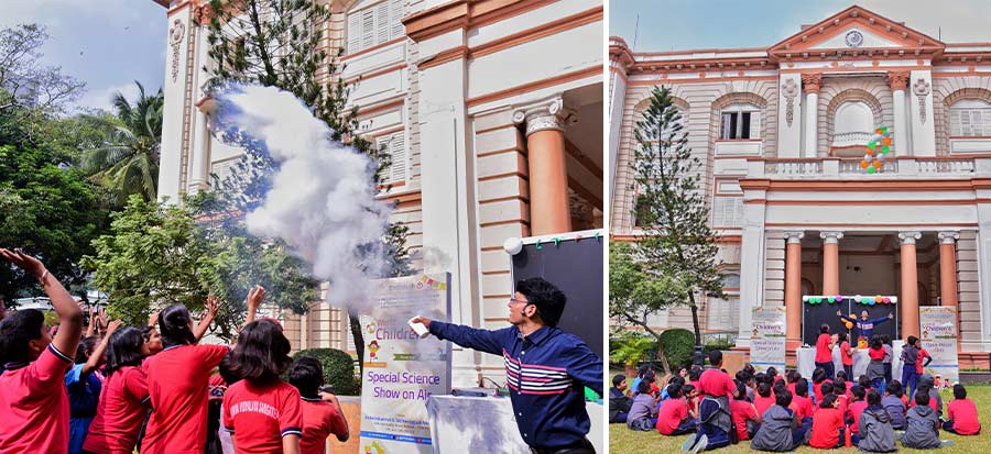 Birla Industrial and Technological Museum (BITM) organised an open-air science show for Kendriya Vidyalaya, Ballygunge, students on November 20  